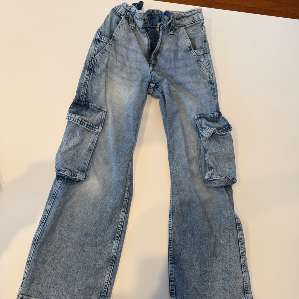 H&M Blue Cargo Jeans for Kids